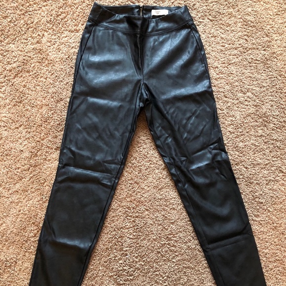 abercrombie & fitch leather pants